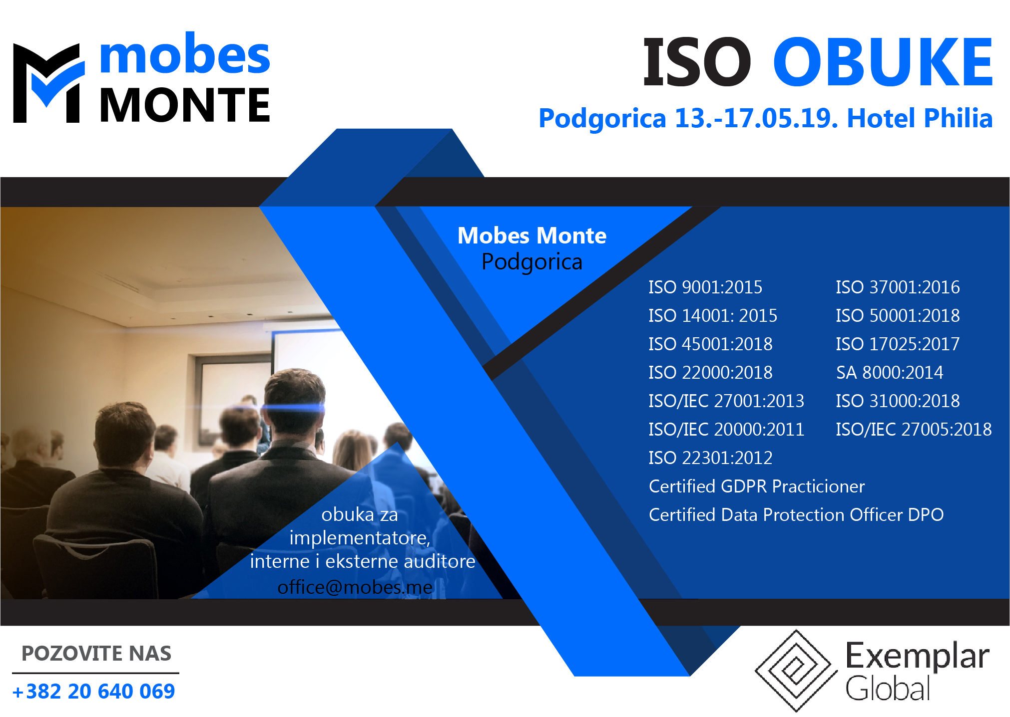 ISO OBUKE 13.05. -17.05.2019. HOTEL PHILIA PODGORICA